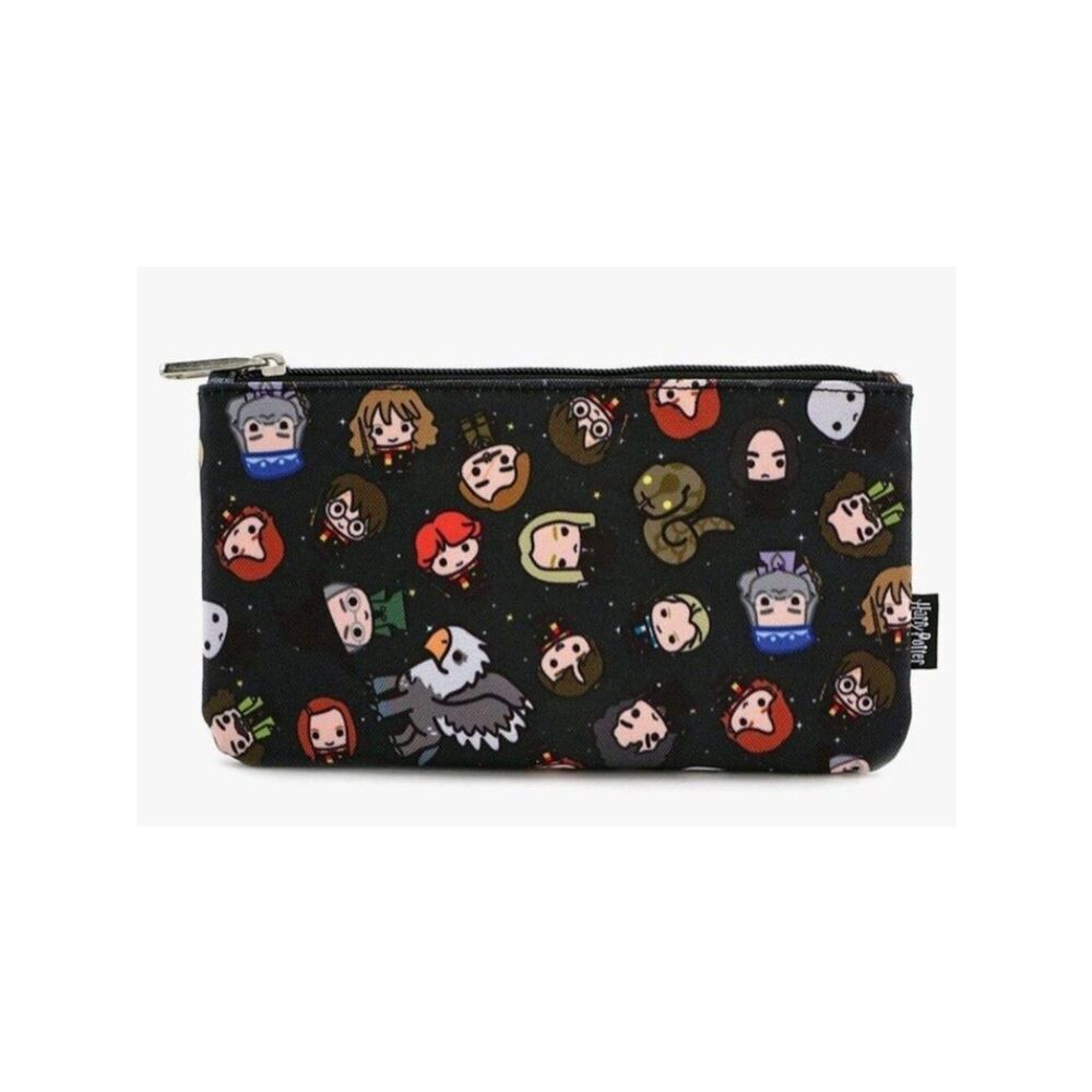 Loungefly Harry Potter Zipper Pouch Cosmetic Makeup Bag Pencil Coin Characte NWT